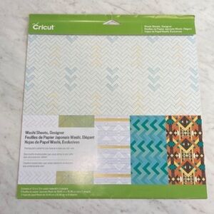 Cricut Washi Sheets Aztec Geo Prints 12X12 4 Sheets